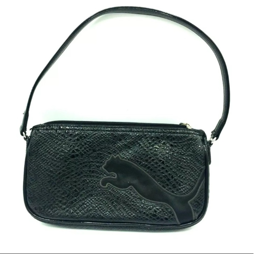 PUMA Women's Black Logo Small Handbag Purse